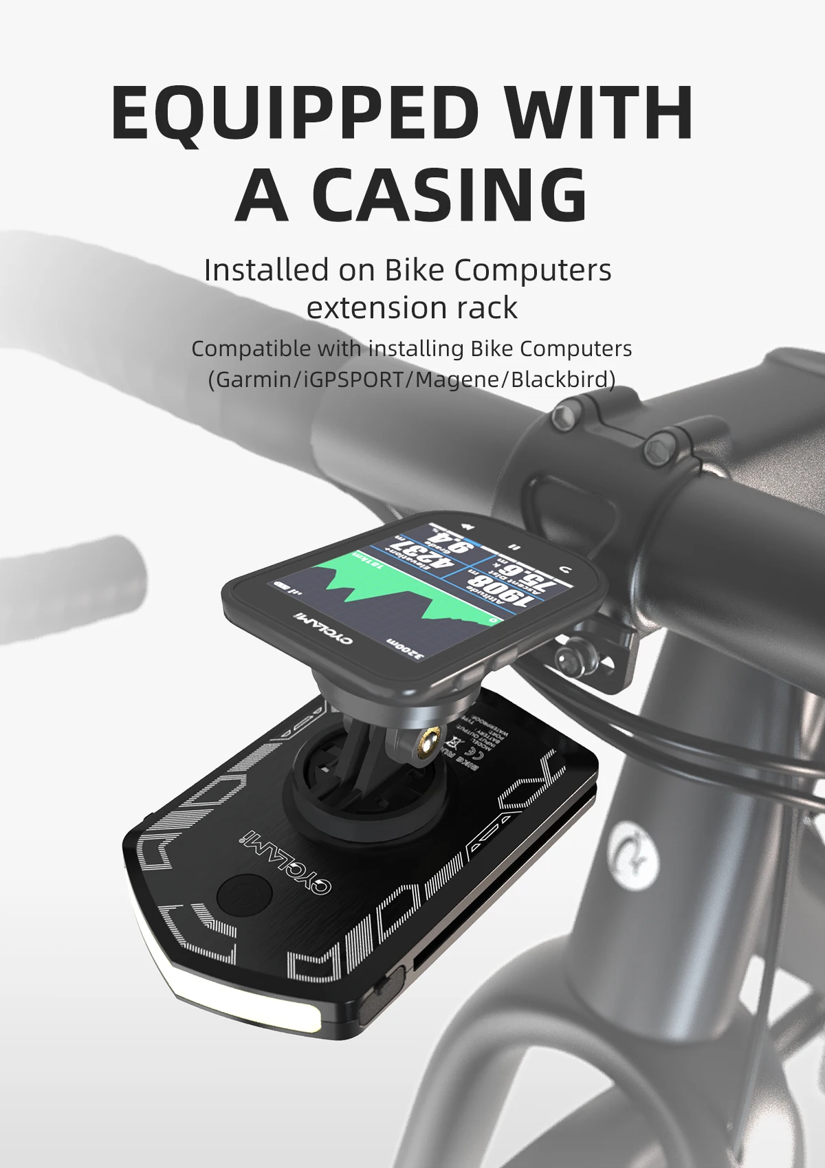 CYCLAMI RVL01 Bicycle Light Cycling Headlight 5000mAh Type-C Charging Front Lamp For Garmin XOSS IGS Computer Lights Charging