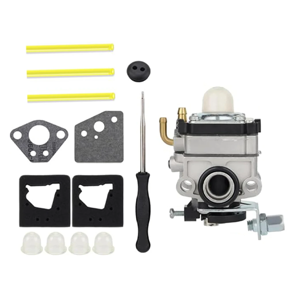 FG100 Carburetor Kit for Honda GX22 GX31 HHT31S UMK431, with Gaskets Fuel Lines, 16100-ZM3-843, Garden Tiller Engine Parts