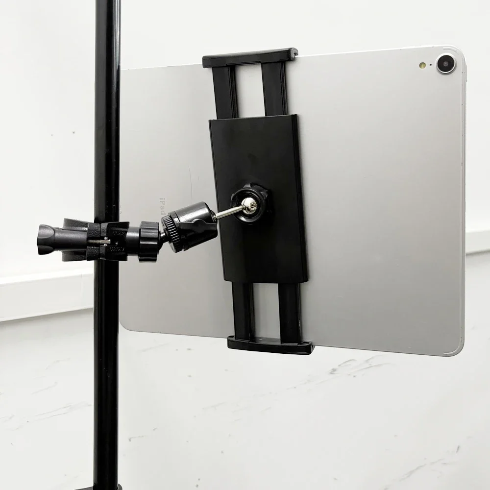 

Smartphones holder for Microphone Stand with 360-Degree Rotable Swivel Mount for Music Sheet Live Streaming