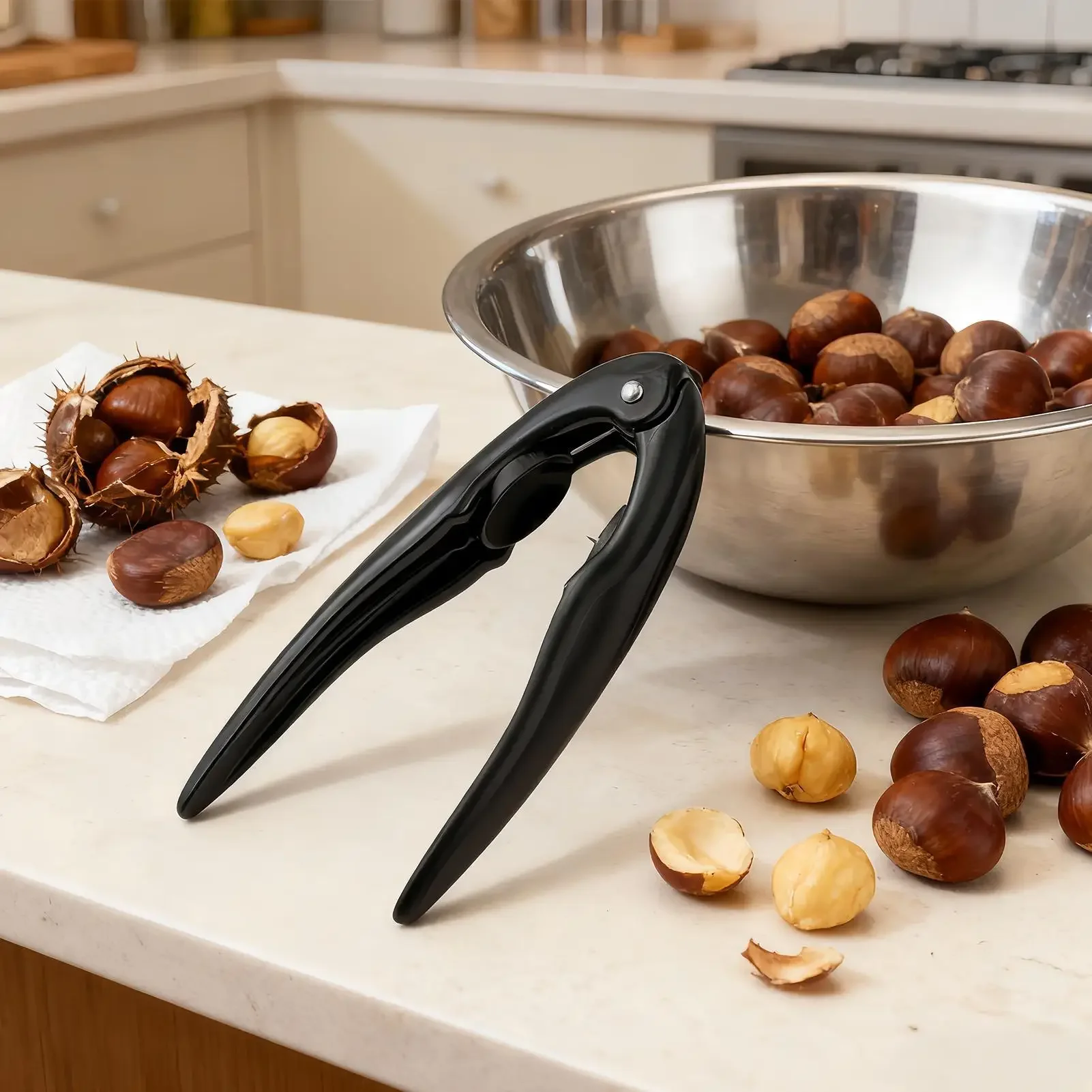 peeling tool for Home Kitchen Restaurant Manual Chestnut peeler Stainless Steel Fast Nut Cracker quick chestnut view 4