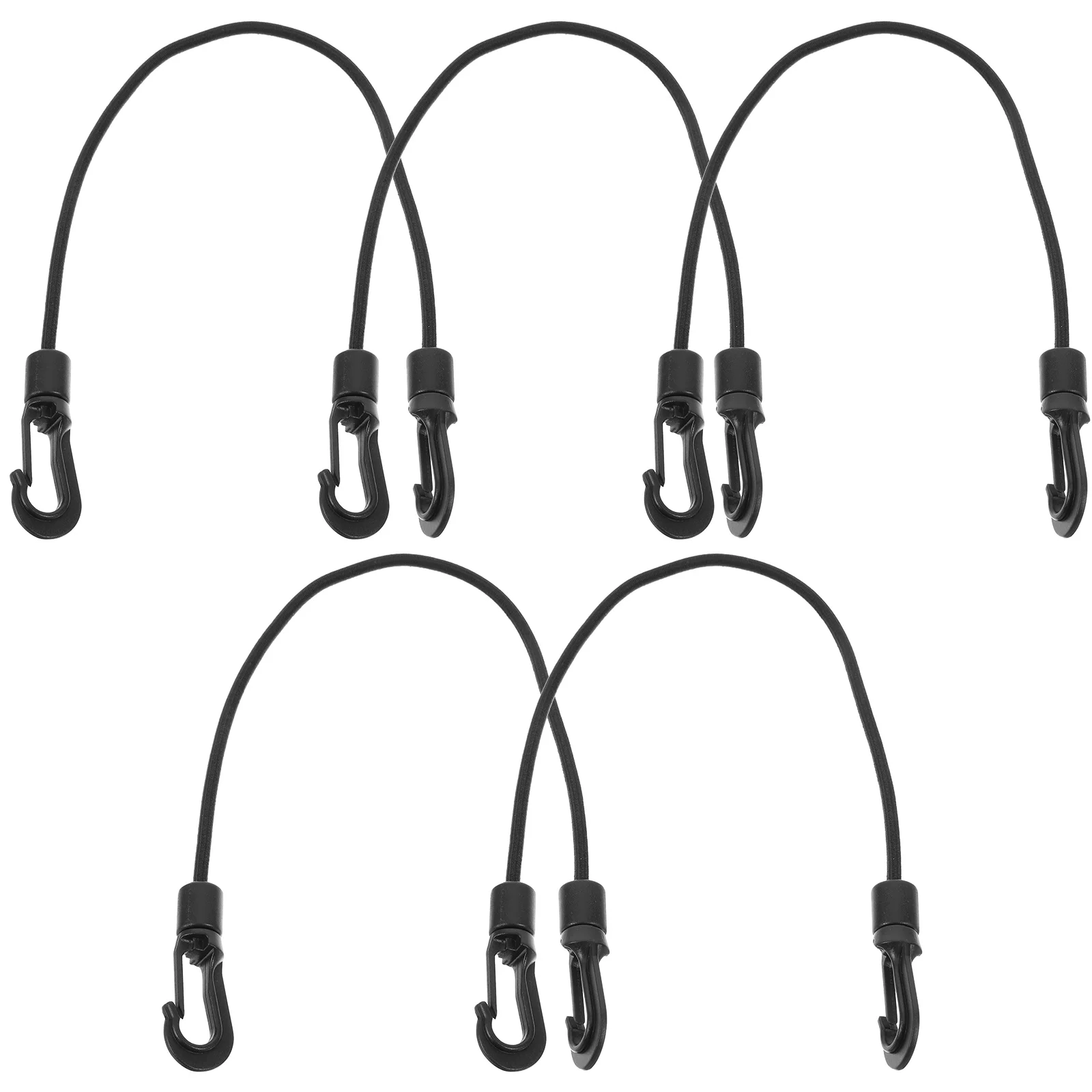 

5 Pcs Kayak Elastic String Camping Straps Rope Cord Outdoor Hook Small Pom Multi-use Buckle