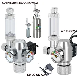 DIY Aquarium CO2 Regulator Electromagnetic Valve Bubble Counter CO2 Control System Fish Tank CO2 Pressure Reducing Valve