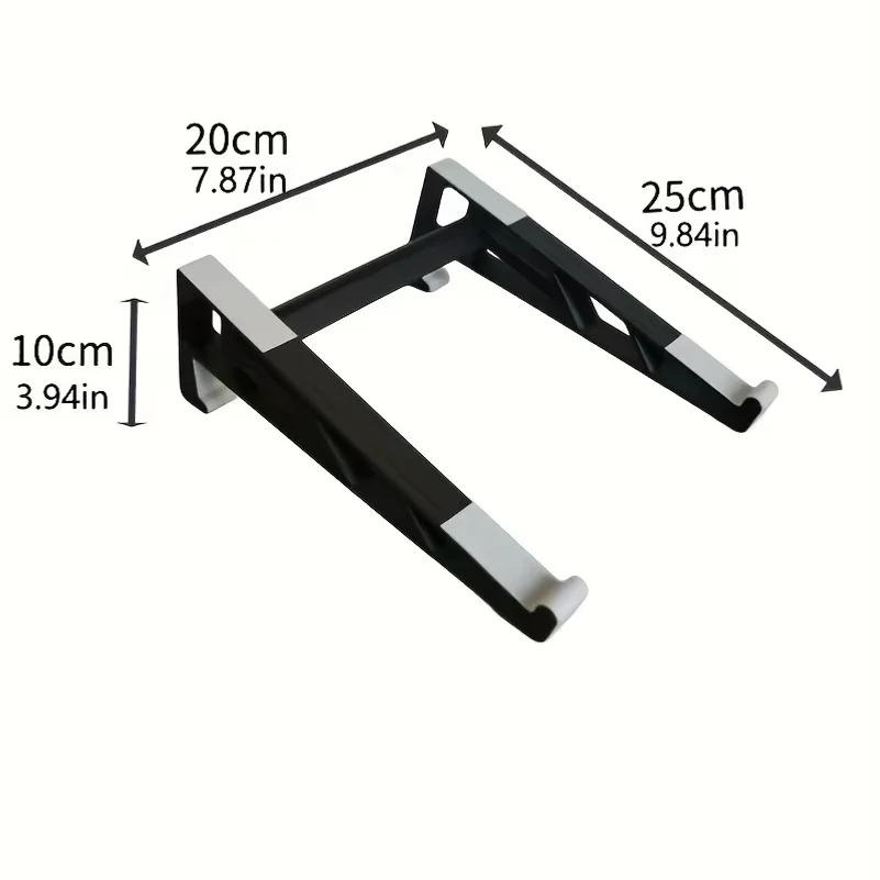 3D Printed 2-in-1 Laptop & Tablet Stand Vertical Support Foldable Space-Saving Holder for Office Dorm Gaming
