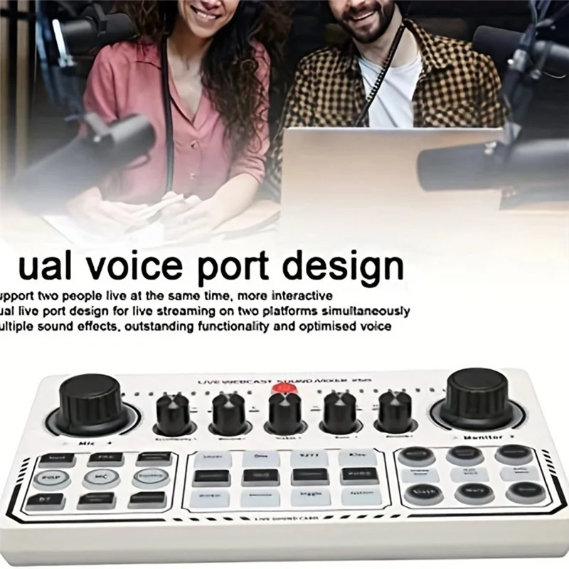 

【Hot Cake】X50 Live Sound Card Audio Mixer Recording Desktop Singing BT OTG Digital Lossless Transmission For Podcasting Gaming