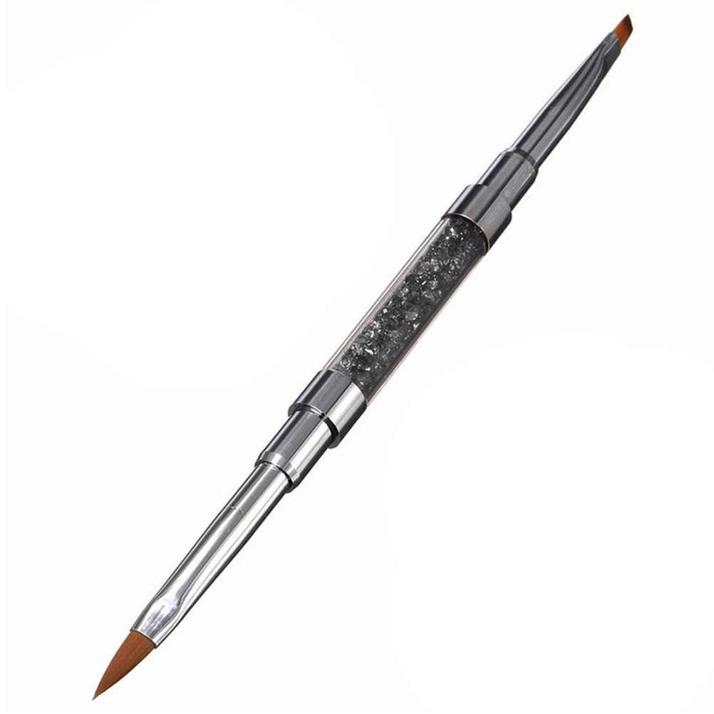 

Dual End Art Brush Pen For Gel Polish Extension 3D Diy Drawing Tool Sturdy Space-Saving Design Black Color Gel Nail