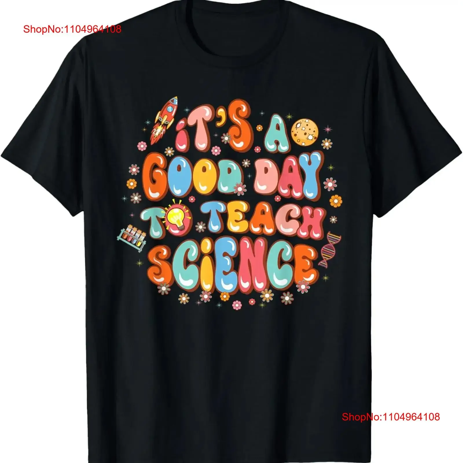 Es un buen día para enseñar profesor de ciencias Groovy Retro camiseta vintage lavada moda Casual cómodo versátil estirado