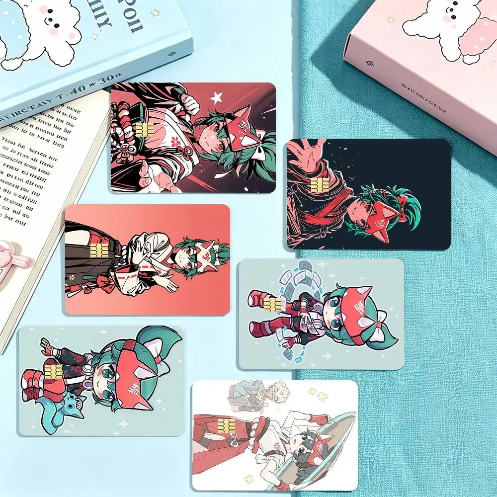 O-Overwatch K-Kiriko Credit Card HD Stickers Small Chip Waterproof Sticker Game Card Decal Gift