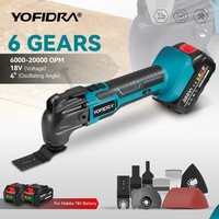 YOFIDRA Multifunction Tool Oscillating Multi-Tools Variable Speed Renovator Electric Trimmer Saw For Makita 18V Battery Pin