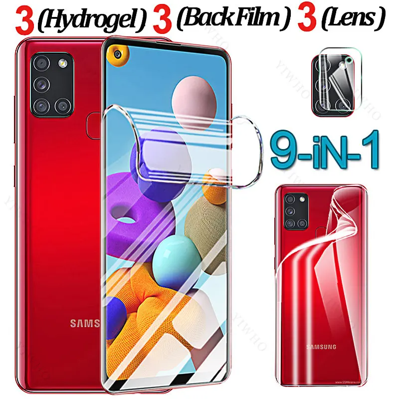 Hydrogel Film for Samsung Galaxy A21s A21S Front Back Soft Screen Protector for SamsungA 21 S 21S 21s 6.5