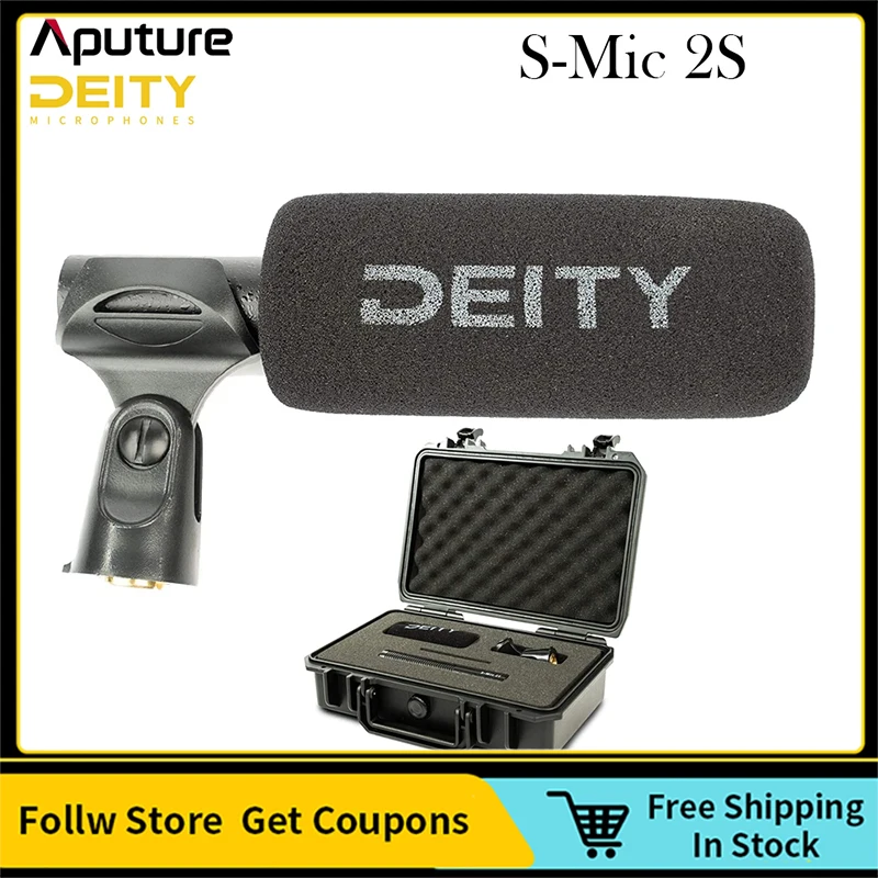 

Deity S-Mic 2S Professional Shotgun Microphone Super Cardioid Sensitivity Directional Low-Noise Mic For Professional Film