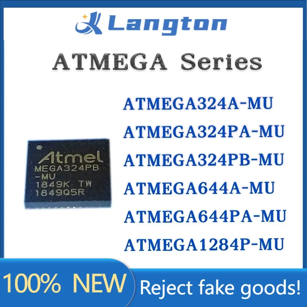 ATMEGA324A-MU ATMEGA324PA-MU ATMEGA324PB-MU ATMEGA644A-MU ATMEGA644PA-MU ATMEGA1284P-MU ATMEGA ATMEG ATME AT IC MCU Chip QFN-44