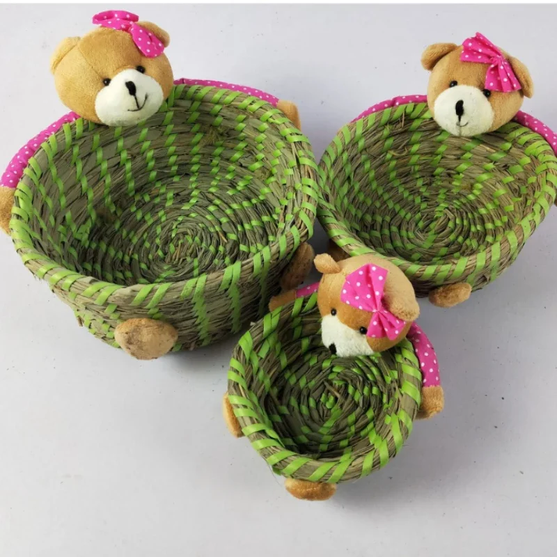 

wholesale wicker bamboo toy rattan tableware storage home decor plant basket