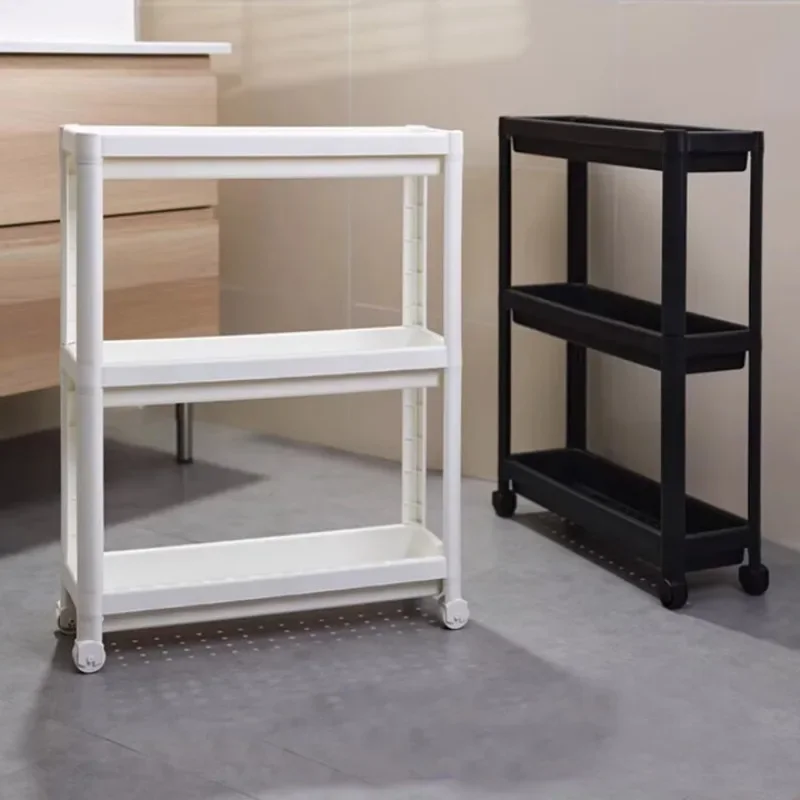 Crack rack kitchen floor mobile storage multi-layer