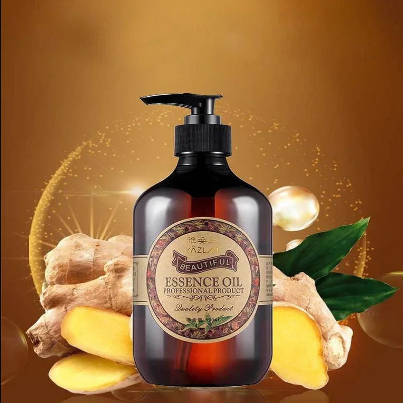 500ml Ginger Heat Massage Essential Oil Whole Body Heat Push To Take Cold Tongluo Scraping Body Oil Promote Metabolism