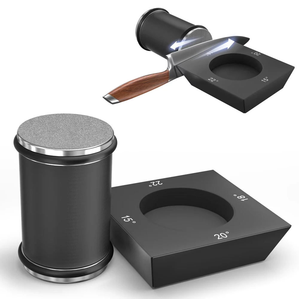 

Магнитная точилка для ножей с 4 сторонами заточки, для дома и профессиональных поваров, незаменимый инструмент для кухонных ножей, многоразовая