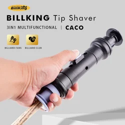 BillKing CACO Billiards Cue Repair Tool 3 in 1 Pool Billiard Cue Tip Shaper Cue Professional Billiard Cue Tip Repair Tool