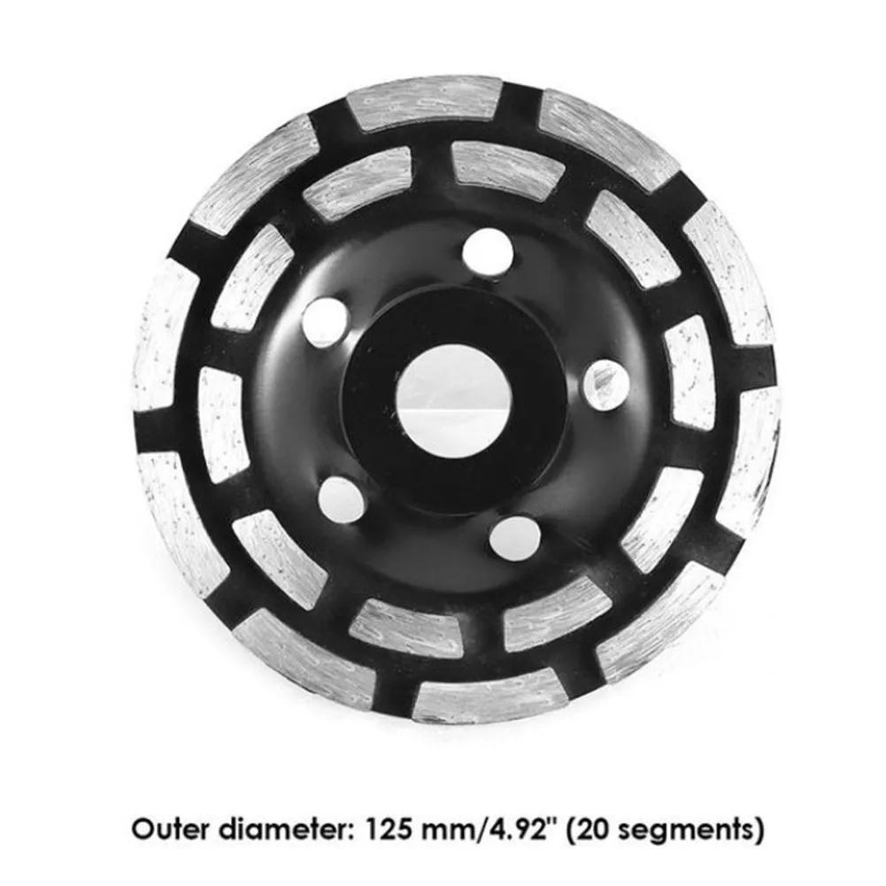 Emery Wheel Disc for Stone Asphalt Ceramic Grinding with Triple Size Range 115mm 125mm 180mm and Double Edge Sandblasting Design