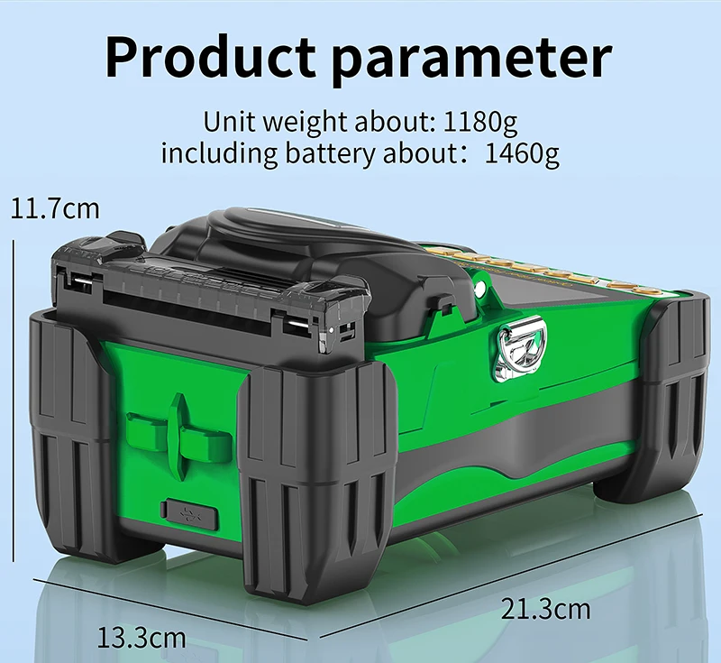 AUA-15F/L-70C Mini Fiber Optic Fusion Splicer Touch Screen 6 Motors SM/MM Optica