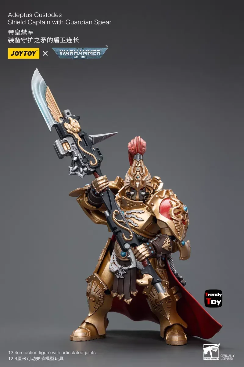 JOYTOY 1/18 Adeptus Custodes Shield Captain with Guardian Spear Anime Model Toys for Boys Gifts Original Box Action Figure Toy