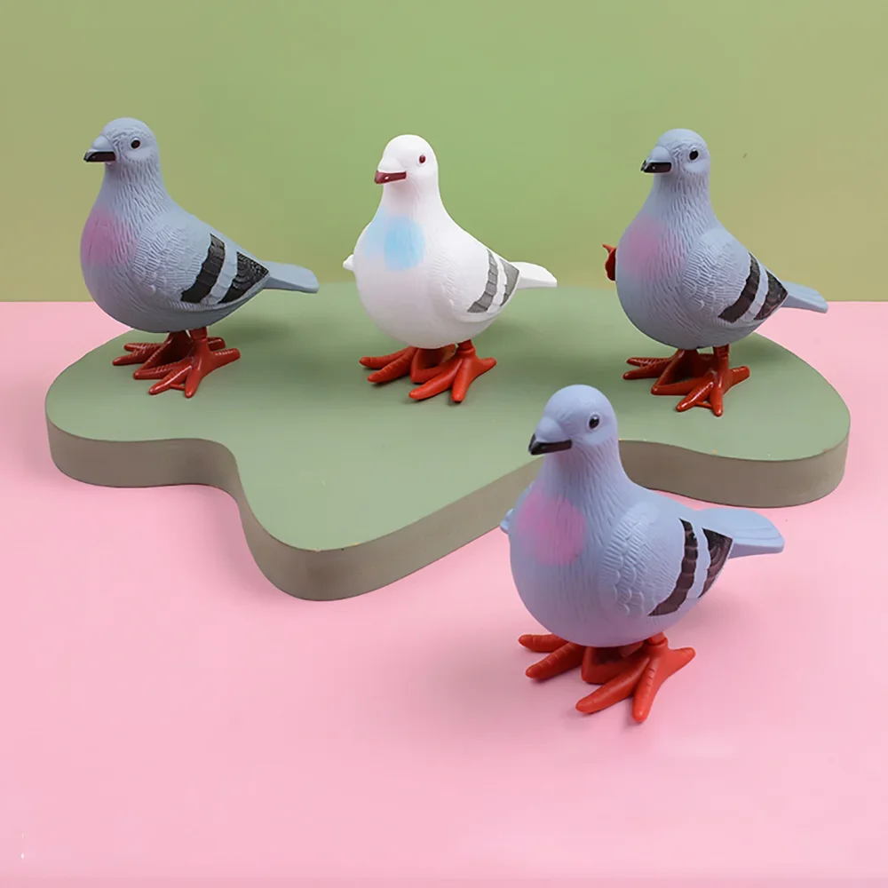 Baby Wind Up Toys Cute Jumping Pigeon Clockwork Toy Funny Simulation Animal Kids Educational Toys for Children Boys Girls Gift