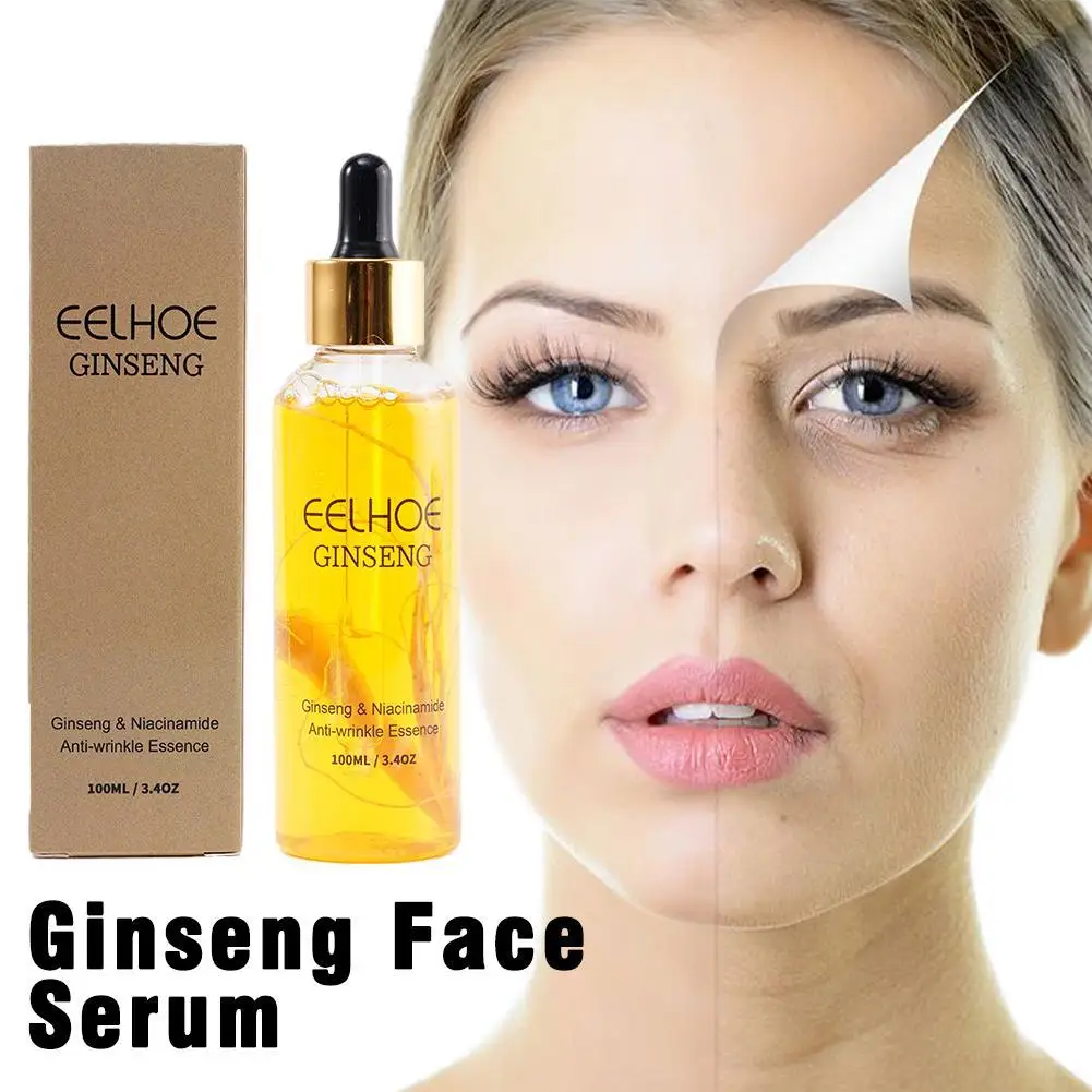 Ginseng Essence emas polipeptida dalam menutrisi kerutan Perawatan Pelembab Wajah Anti Hyaluronic menenangkan Acid 100ml M4A9