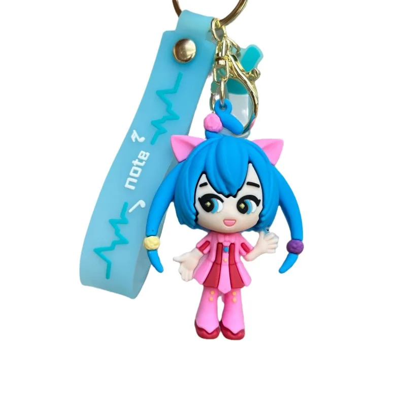 Cartoon Hatsune Miku Keychain Hatsune Hatsune doll pendant car bag Keychain cute little gift cute keychain