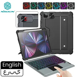 NILLKIN-teclado mágico para iPad Pro 13 M4 2024, funda con retroiluminación para iPad Pro 11 Air 13 Air 5 iPad 10 °, cubierta desmontable