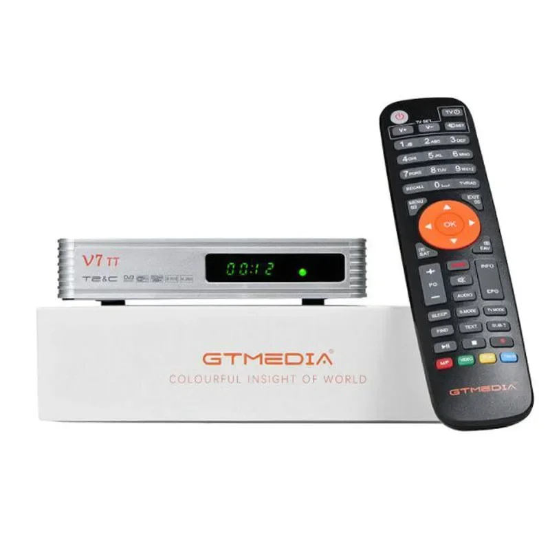 Original GTMEDIA V7TT Set Top Box Terrestrial TV Receiver DVB-T/T2/C Cable Decoder H.265 HEVC 10bit Tuner USB Wifi PK TT PRO TDT