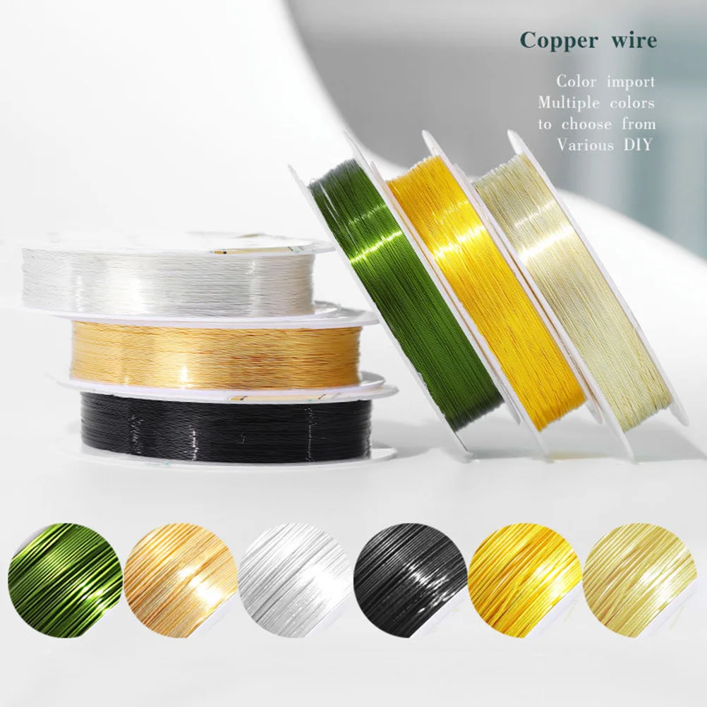 

3 Rolls Color protected Copper Wire Nail Art Lines Gold Silver Thread Manicure Pedicure DIY naments Stickers Jewelry Making