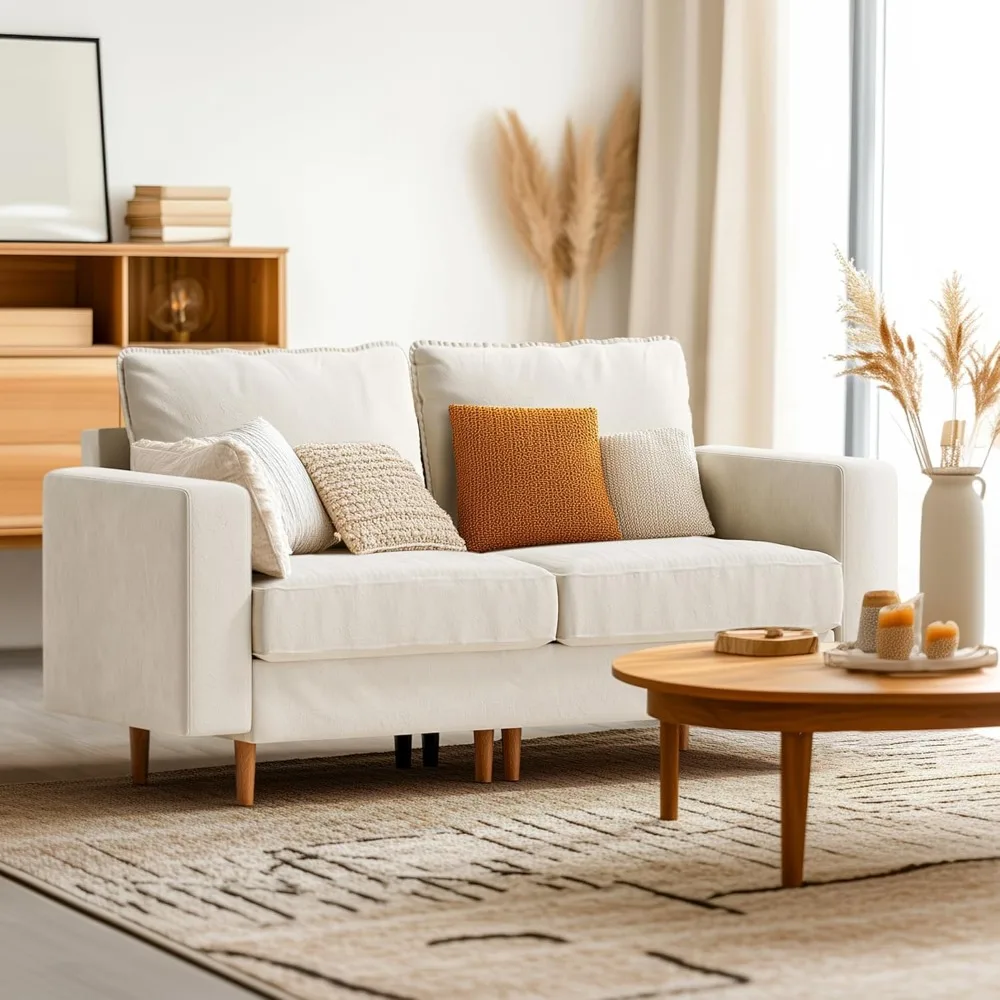 

66“ Loveseat Sofa,2 Seater Love seat Couch,Comfy Dutch Velvet Cushion,Removable Washable Loveseat,Comfortable sofa with armrests
