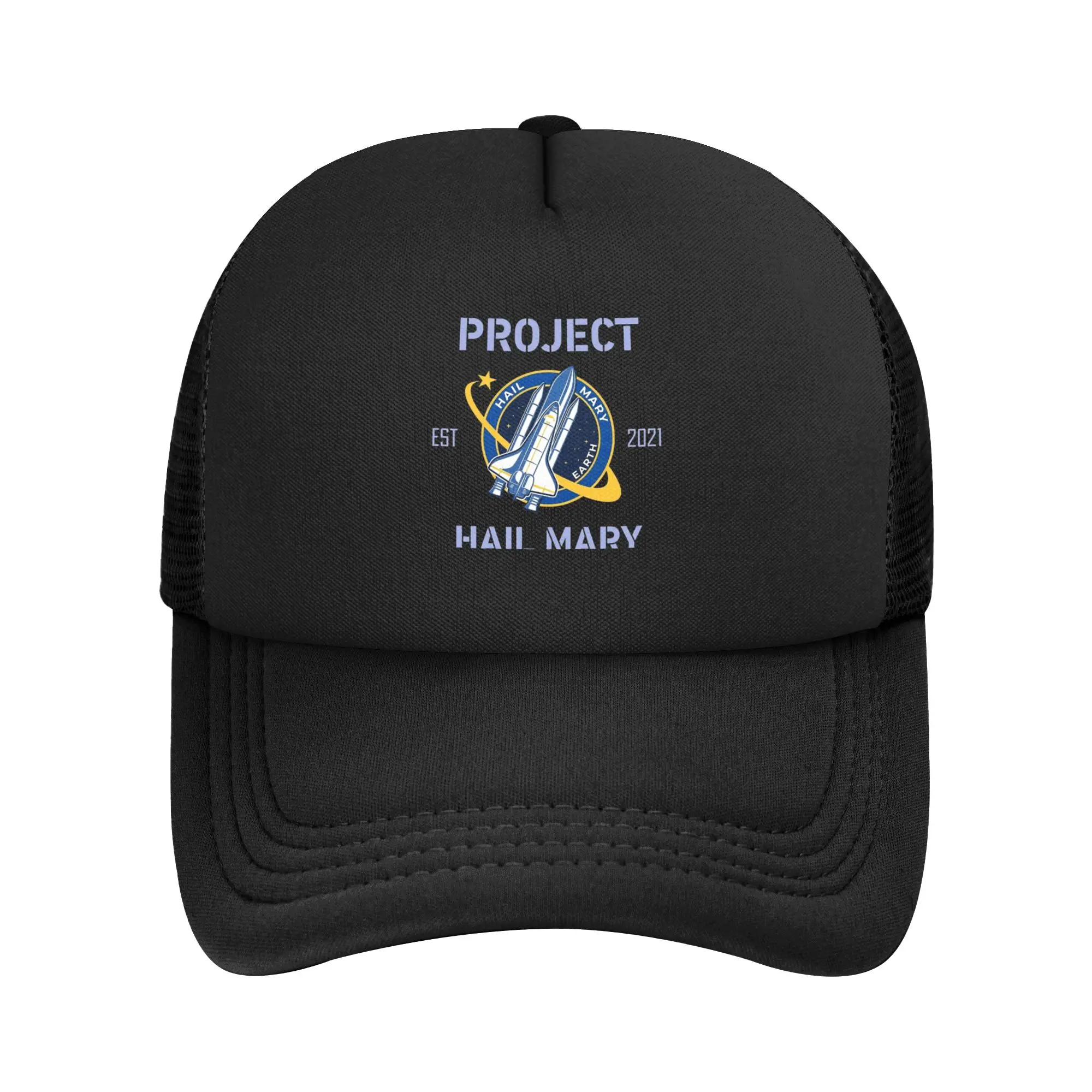 Project Hail Mary EST 2021 Mesh Baseball Caps Adult Fashion Trucker Hat  Hats Breathable Polyester Racing Cap Winter Trucker Cap