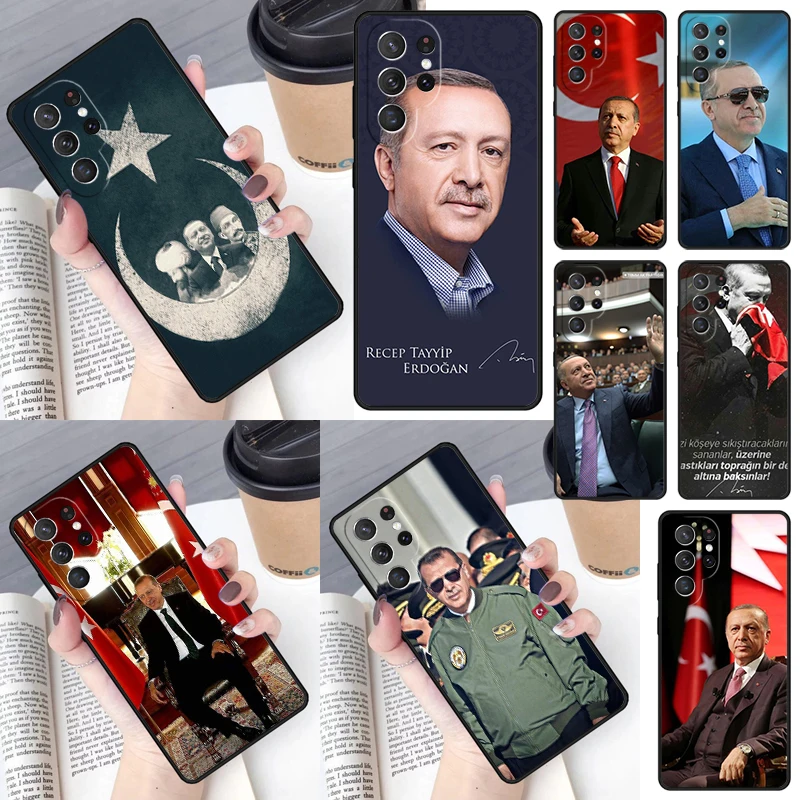 President Turkey Recep Tayyip Erdogan Cover For Samsung Galaxy S23 Ultra S22 S20 S21 FE S8 S9 S10 Plus Note 10 20 phone Case