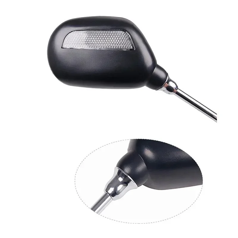 Riding Safety Bicycle Handlebar Rear View Glass Mirror Cycling Wide Range Back Sight Reflector Angle Adjustable Glass Mirrors