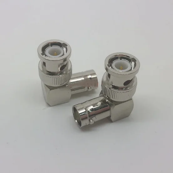 1pcs BNC Male to BNC Female Right Angle 90 Degree Coaxial RF Adapter Connector