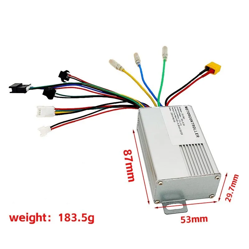 Aluminum Alloy Controller 36V 350W Motor Controller For Electric Scooter Maintenance Long-term Use Compact Size