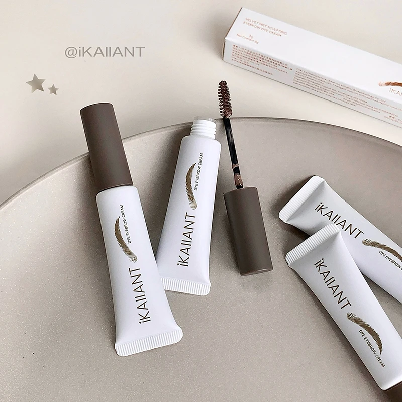 ベルベットミスティ眉毛染色クリーム速乾性防水非汚れ眉毛ティントナチュラル 3D 眉毛メイク初心者のための