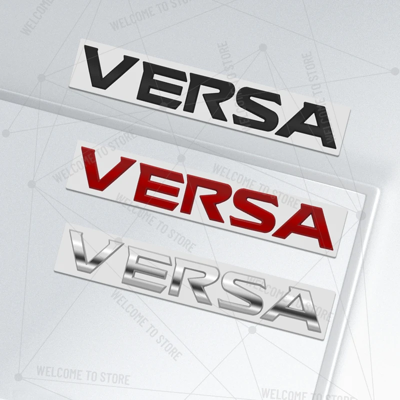 

Car Styling For Versa Note Stanza Sylphy Logo Metal 3D Letter Rear Trunk Decals Emblem Badge Decor Accessories