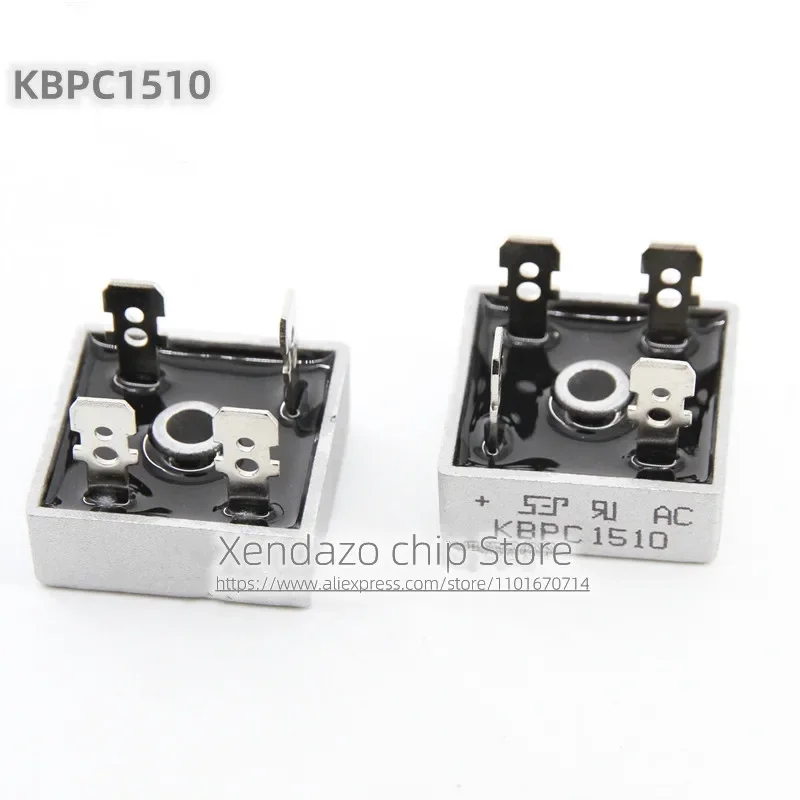 5pcs/lot KBPC1510 KBP1510 DIP-4 package Single phase rectifier bridge square bridge stack