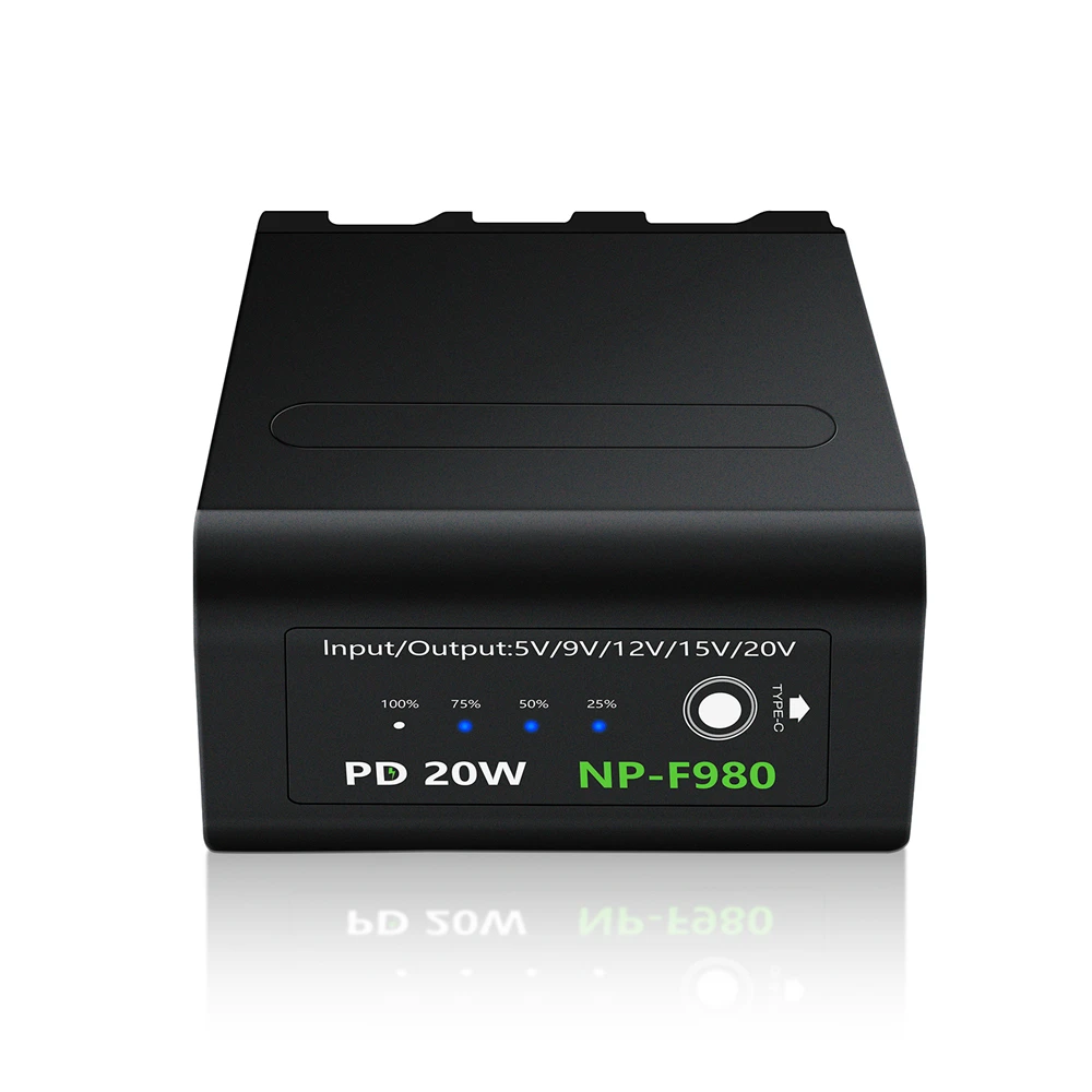 PD20W Quick charging NP-F980 F960 F970 NP F980 Battery With USB charging output for Sony CCD-TRV35 TRV940 CCD-RV100 CCD-RV200