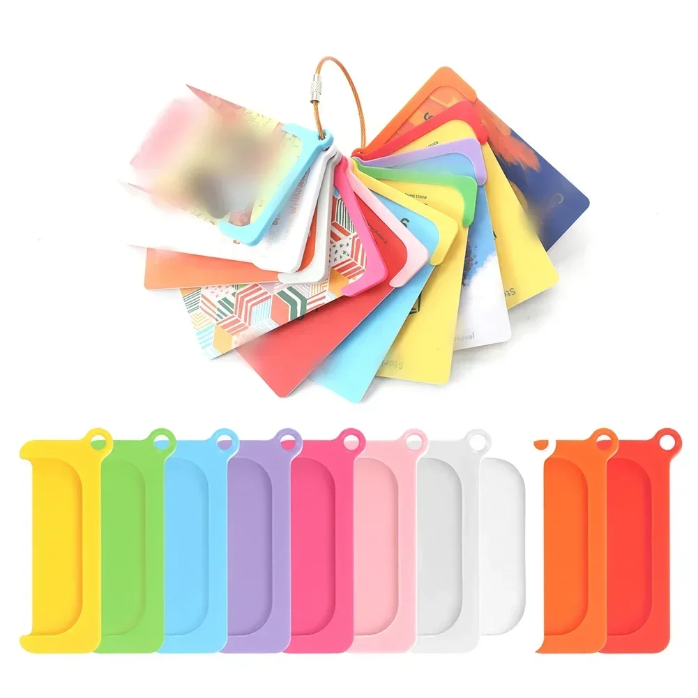 Immagine 5: Supporto portatile per schede Yoto-mini, custodia riutilizzabile in ABS per la conservazione delle schede con anelli per accessori Yoto-mini