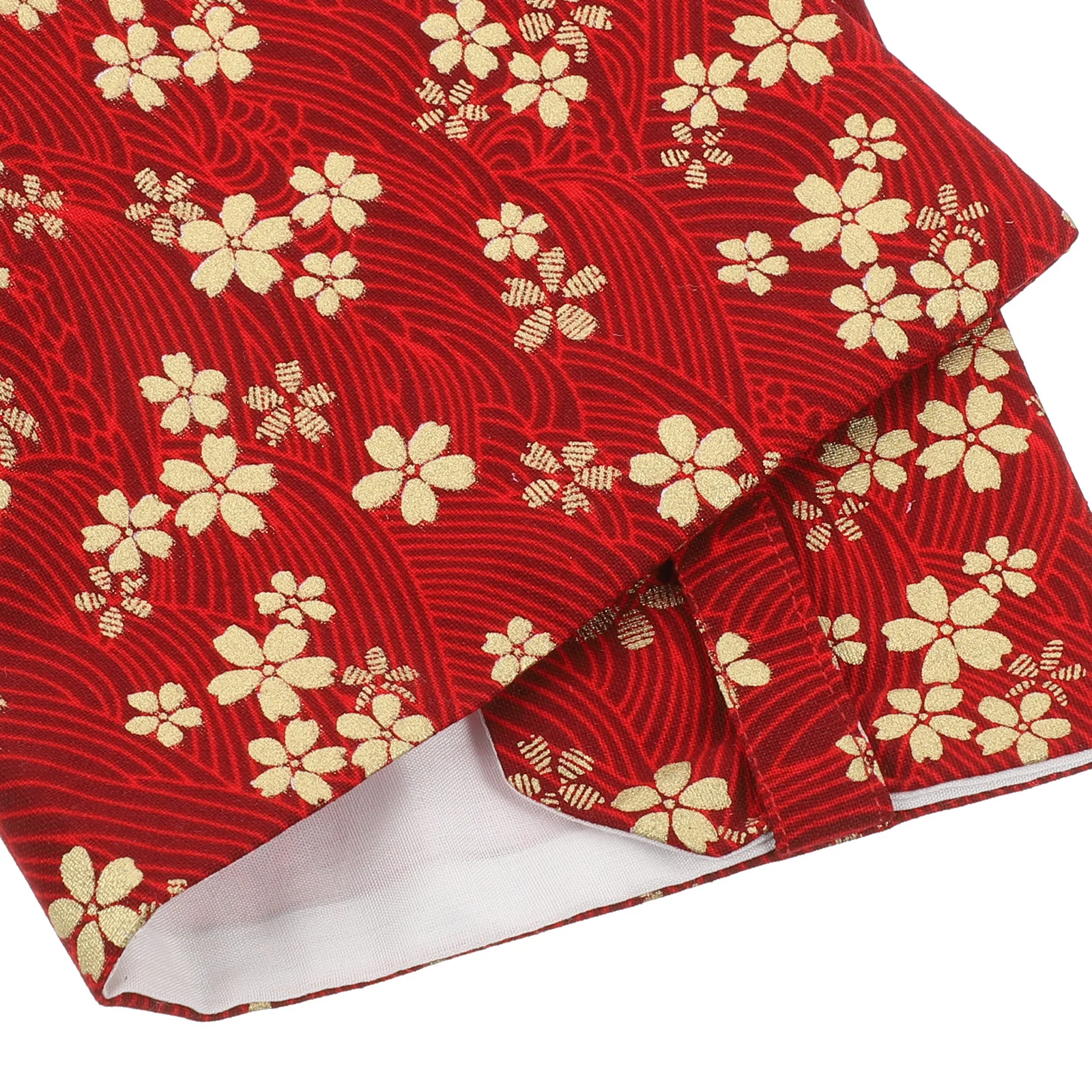 Gold Foil Flower Book Cover Stylish Cloth Protector For School Creative Decorative Notebook Sleeve Book Decor For Student