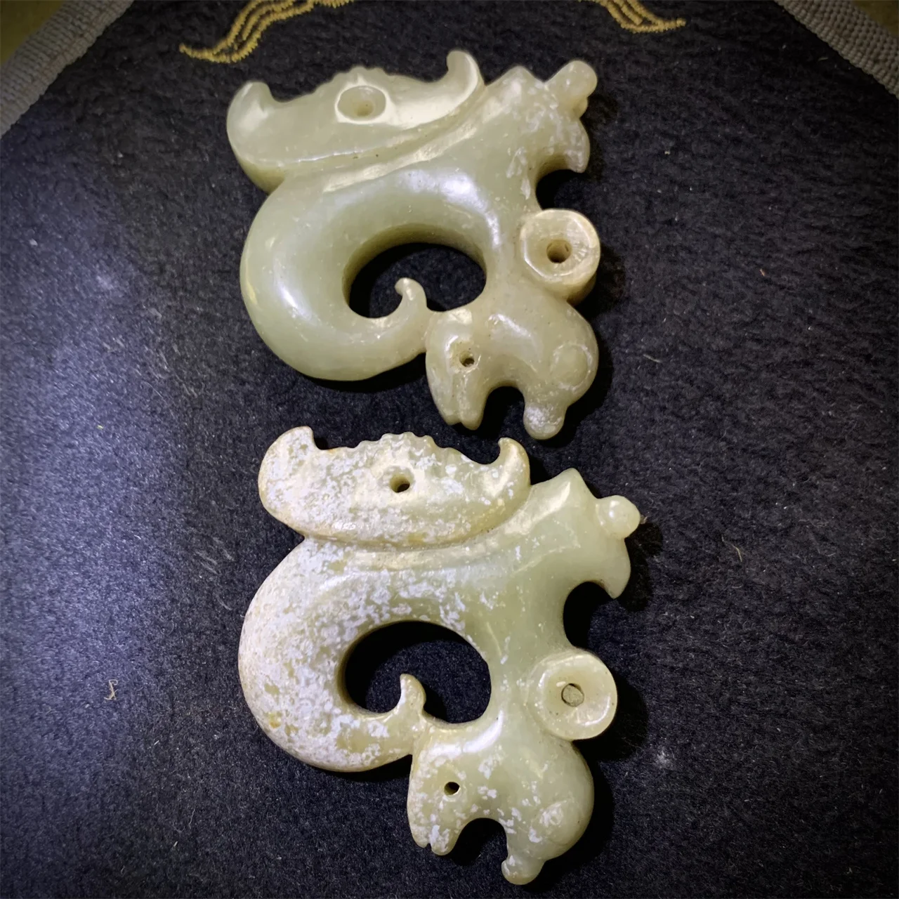 1pcs/lot Jewelry breloque high quality antique jade carving cultural curiosity pendant traditional ethnic style collectibles