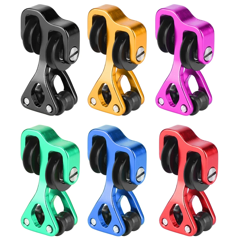 Cable Slide String Splitter Aluminium Alloy Archery Compound Bow Cable Slide String Splitter Roller Glide Bow String Separator