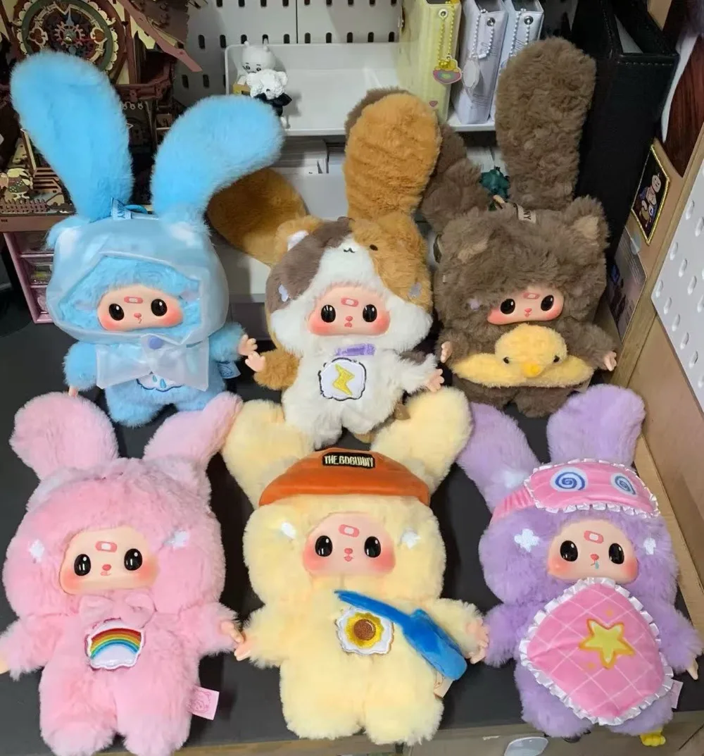 

Genuine The Bobunny Weather Party Rain On Shine Series Blind Box Vinyl Plush Bag Pendant Dolls Bobunny Mystery Box Toy Gift