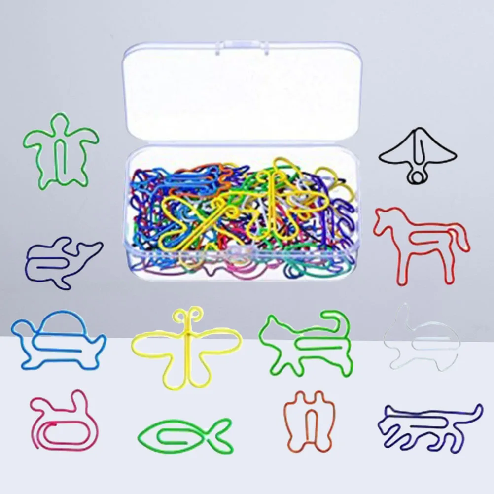 

60pcs Animal Shape Metal Paper Clips School Office Stationery Bookmark Calendar Markers Scrapbook Notepad Sticker Notes Gift