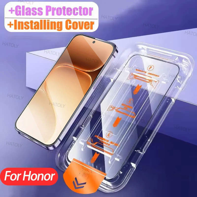 Protecteur d'écran sans poussière, 1/2/3 pièces, pour Honor 600 Honor 600 Pro, installation facile, verre trempé, Film de protection pour téléphone Honor 600 Pro