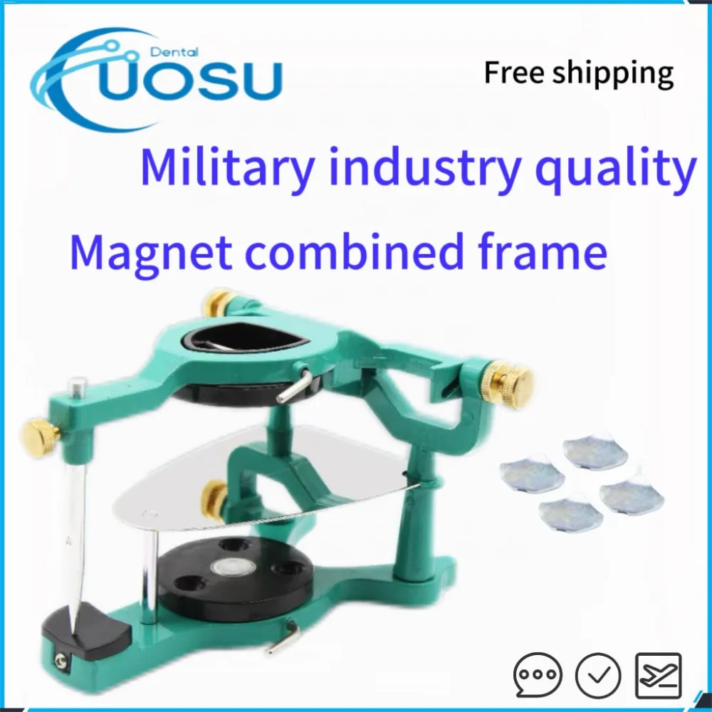 Dental Large Magnet Articulator Adjustable Denture Magnetic Articulator Full Mouth Jaw Frame Dentistry Lab Mechanic Equipment