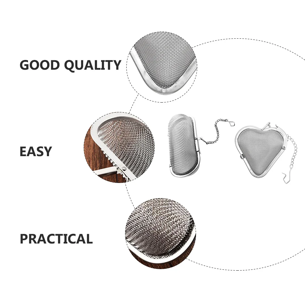 

2Pcs Spice Balls Stainless Steel Stable Structure Brine Ball Seasoning Strainer Basket Anti-Dropping Hook Tea Infuser Kitchen