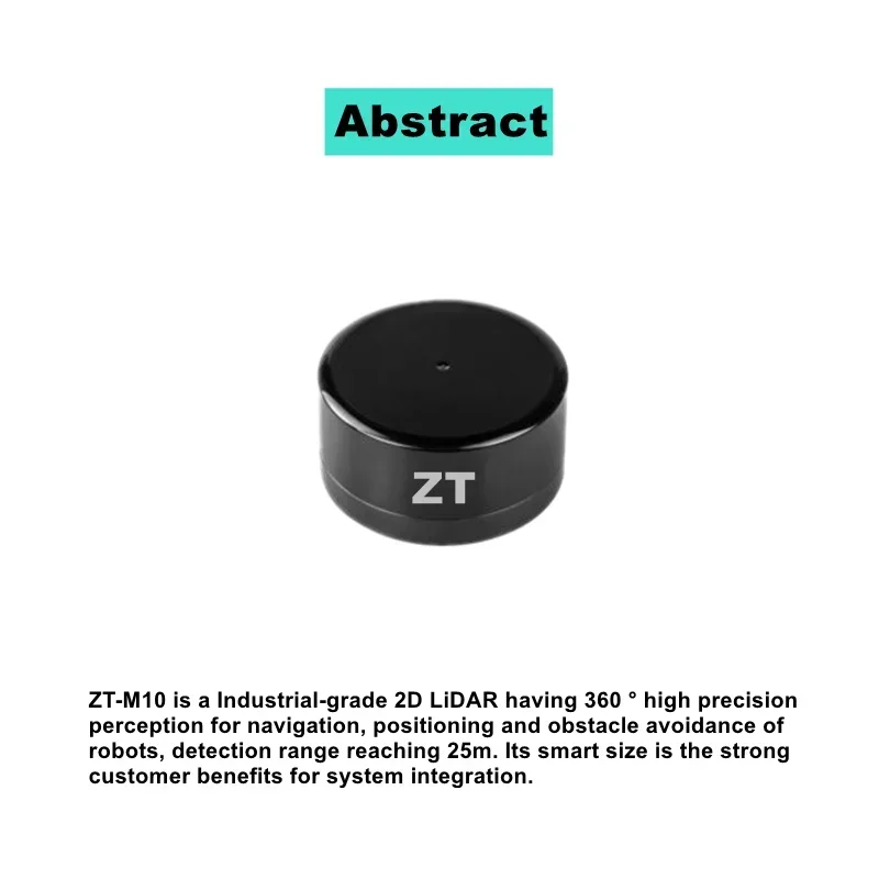 2D and 3D 25m industrial-grade TOF lidar  navigation  obstacle avoidance mapping for robot lidar sensor