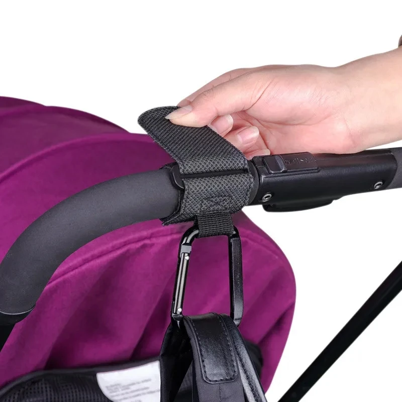 

1 Pair Universal Baby Stroller Hooks Accessories Multi-purpose Strong Black Hooks Baby Stroller Pushchair Storage Bag Hooks